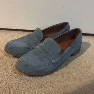 Blue Suede Loafers
